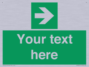 Custom Arrow Right Sign